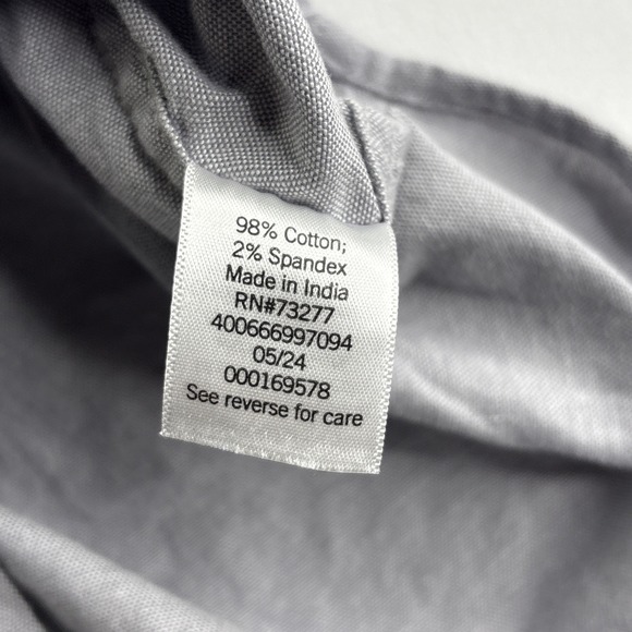 Sonoma Goods For Life Button Shirt Men's Small Grey Slim Long Sleeve - Picture 4 of 6